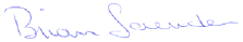 Brian Saunders' Signature