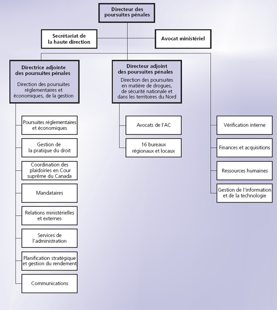 Structure organisationnelle actuelle